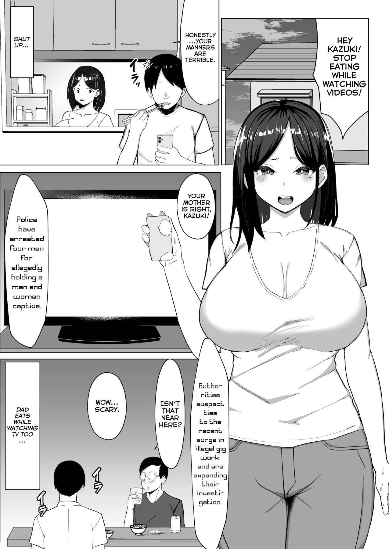 Hentai Manga Comic-A Room I Can't Leave Without Having Incestuous Sex With My Mom: My Nagging Mother and Rebellious Me-Read-2